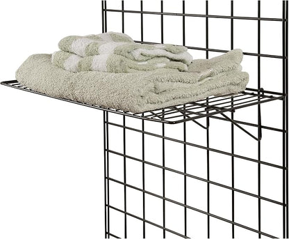 Only Garment Racks BLK-2412 Grid Panel Display Shelf - Image 2