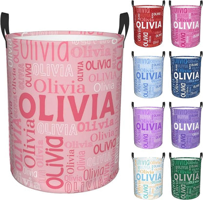 Custom Name Laundry Hamper, Personalized Laundry Basket by Kirendle