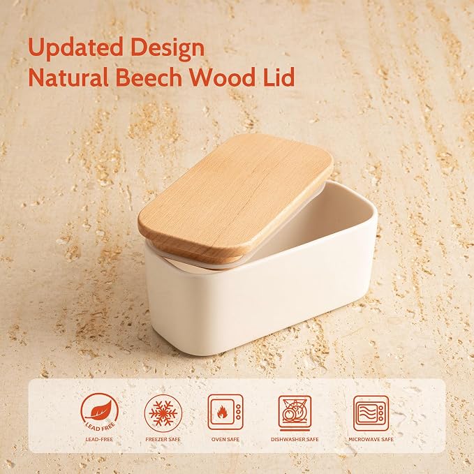 Sweese Small Butter Dish with Lid - Image 4