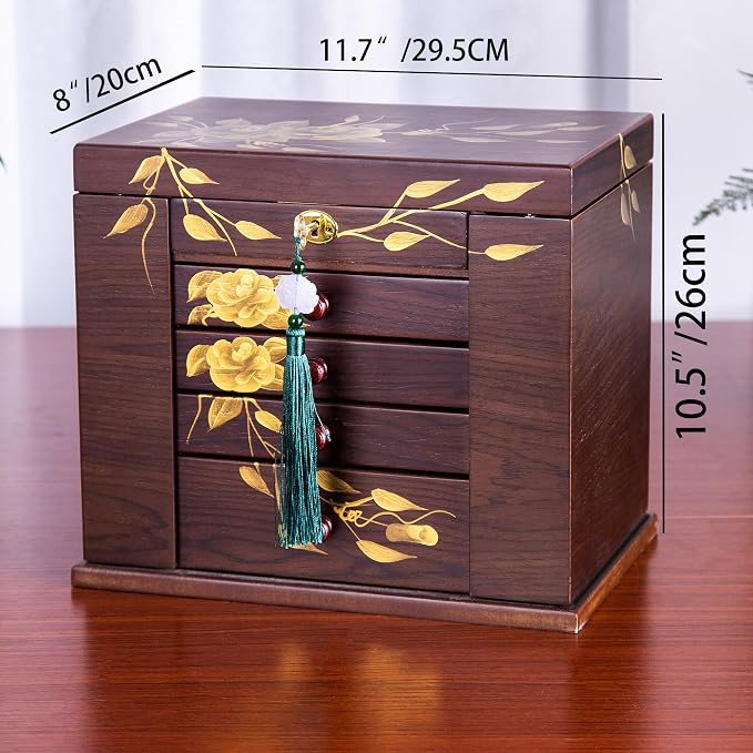 Wooden jewelry case Jewelry Box - Image 4