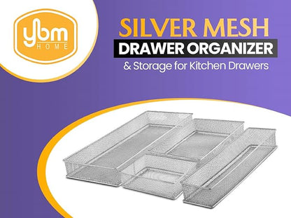 YBM HOME Silver Mesh Drawer Organizer and Storage - Image 4