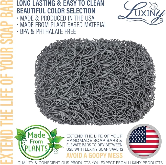 Soap Savers for Bar Soap, American Made by Luxiny, Lifts Soap in Soap Dishes & - Image 2