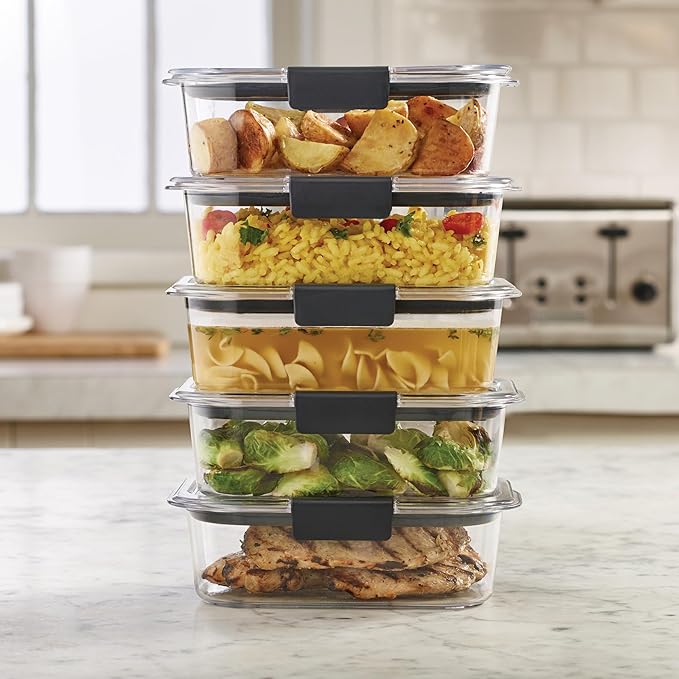 Rubbermaid Brilliance Food Storage Containers BPA Free Airtight Lids Ideal - Image 7