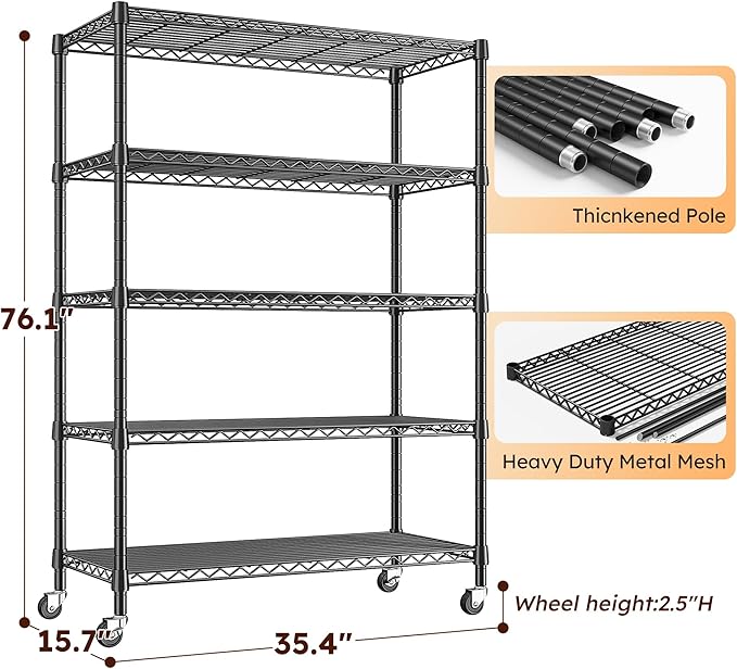 REIBII 1653LBS Storage Shelves - Image 3
