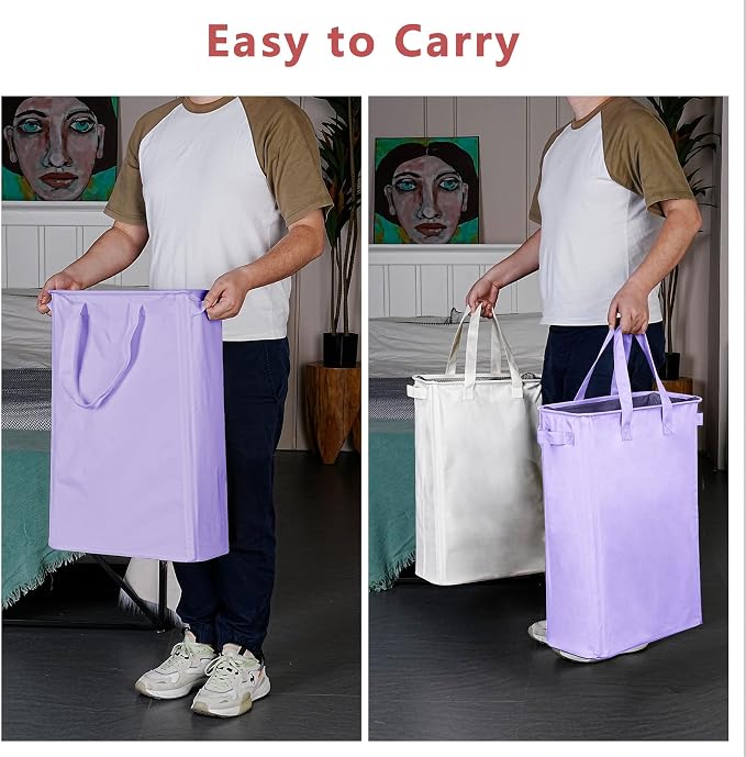 efluky Slim Laundry Basket, Narrow Laundry Hamper - Image 5