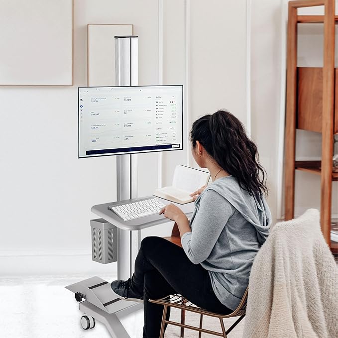 Yescom Sliding Desktop Keyboard Tray Steel - Image 7