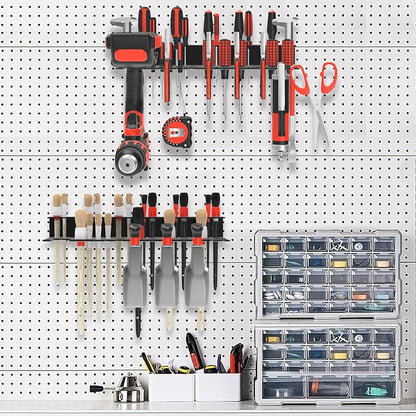 Metal Screwdriver Organizer, Wall Mount Plier Organizer Hammer Holder, Hand - Image 5