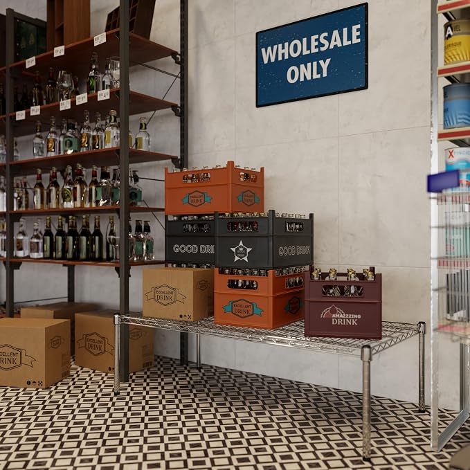 24" Deep x 48" Wide x 14" Height Wire Shelving Kit | 1-Tier | NSF Commercial - Image 7