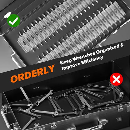 80PCS Modular Wrench Organizer Wrench Holder - Image 5
