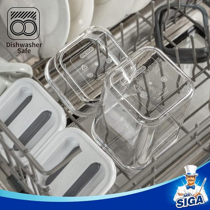 MR.SIGA 6 Piece Airtight Food Storage Container Set, BPA Free Kitchen Pantry - Image 6