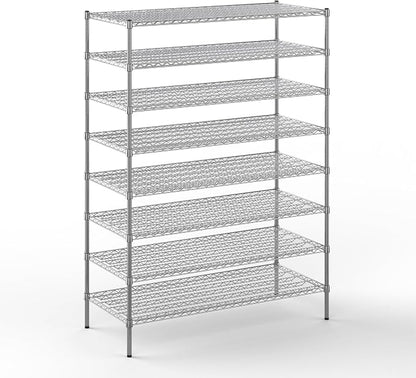 24" Deep x 54" Wide x 74" Height Wire Shelving Kit | 8-Tier | NSF Commercial by Regal+Altair
