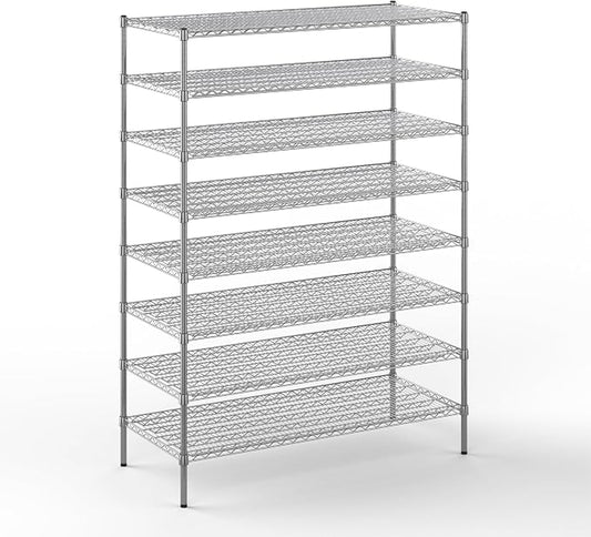 24" Deep x 54" Wide x 74" Height Wire Shelving Kit | 8-Tier | NSF Commercial by Regal+Altair