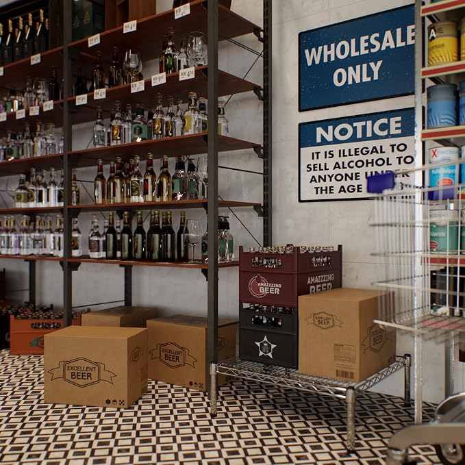 24" Deep x 24" Wide x 8" Height Wire Shelving Kit | 1-Tier | NSF Commercial - Image 8
