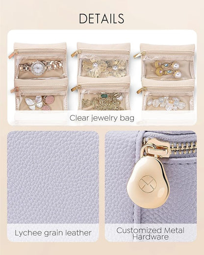Vlando Travel Jewelry Case, Small Jewelry Box - Image 4