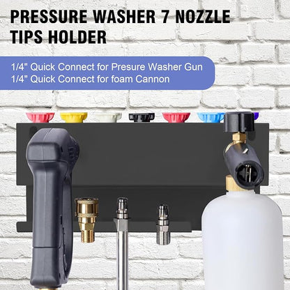 Wall Mounted Pressure Washer Gun & Foam Cannon Holder, Car Wash Accessories - Image 6