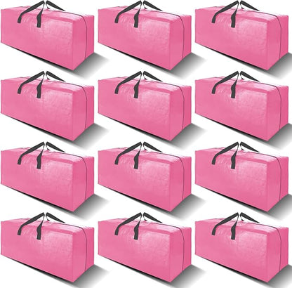 12 Pack Heavy Duty Large Moving Bags W/Backpack Straps by VELVETSURE