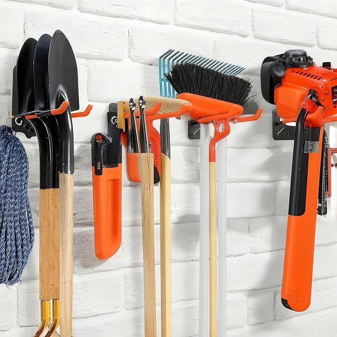 16 Pack Steel Wall Mount Garage Storage Hooks Heavy Duty | Anti-Slip Coating | - Image 7