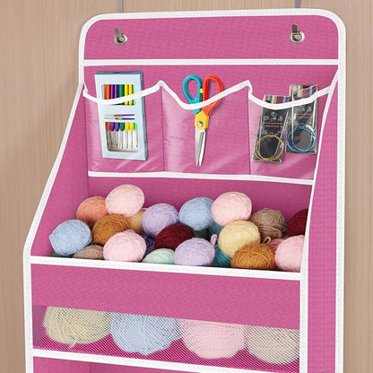 Univivi 5-Shelf Fabric Door Storage Over Door Hanging Organizer - Image 4
