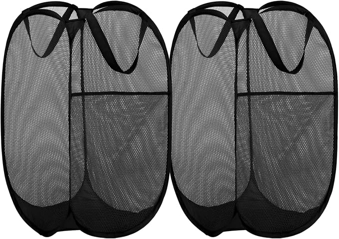 BATTOO Deluxe Strong Mesh Pop up Laundry Hamper Basket by BATTOO