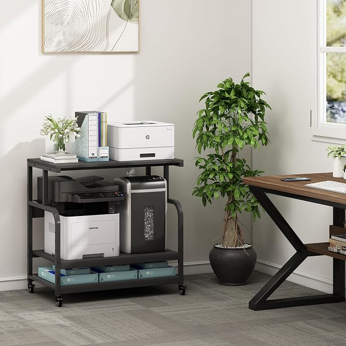 32.3" x 18.9" Extra Large Printer Stand Table - Image 6