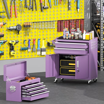 Greenvelly Tool Chest, 8-Drawer Rolling Tool Chest - Image 2