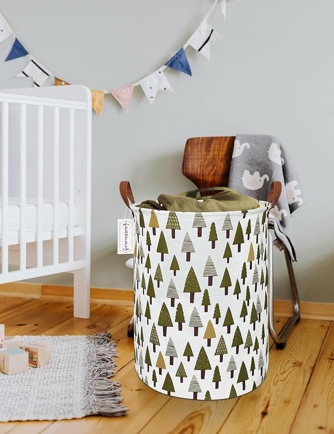 QUEENLALA Large Storage Basket, Laundry Hamper/Bathroom/Home Decor/Collapsible - Image 7