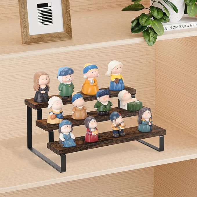 YINMIT Wooden Display Riser Stand, Tiered Perfume and Cologne Organizer Stand - Image 3