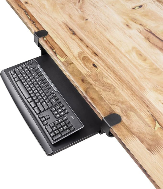 EHO Prime Desk Clamp Keyboard Tray, Under Desk Sliding Retractable Drawer by EHOPrime