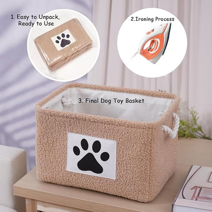 COMFY-HOMI 2Pcs Dog Toy Basket - Image 4