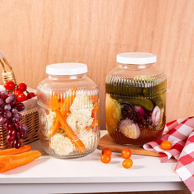 Amzcku 2 Pack 1 Gallon Glass Jar - Image 6