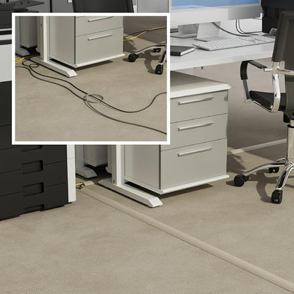 D-Line 30ft Floor Cord Cover, Floor Cable Protector, Extension Cord Cover - Image 4