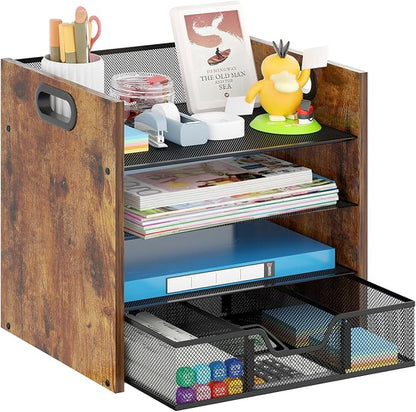 Wood Desk Organizer by BOERSHUN