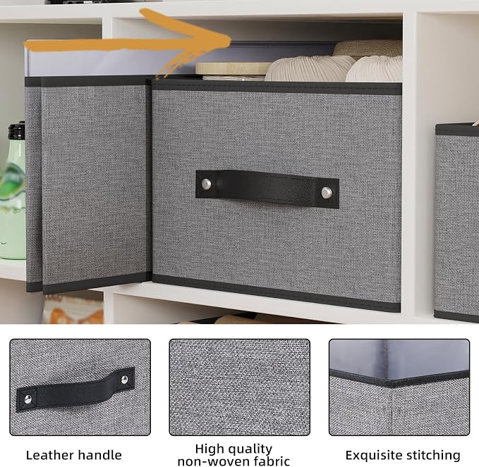 Foldable Storage Baskets, Fabric Drawer Organizers - Image 7
