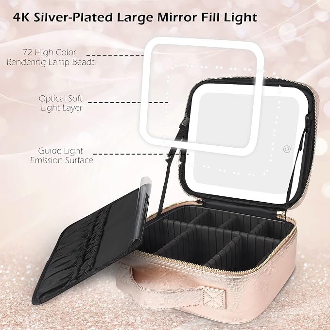 MOMIRA Travel Makeup Bag Cosmetic Bag Makeup Organizer Bag - Image 3