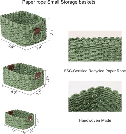 Small baskets for Organizing, Cute woven Storage basket - Image 7