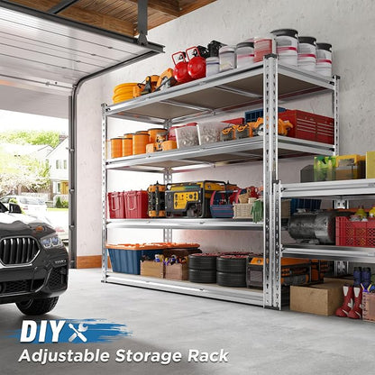 REIBII Garage Shelving, 4 Tier Storage Shelves Load 2000LBS, Adjustable Garage - Image 6