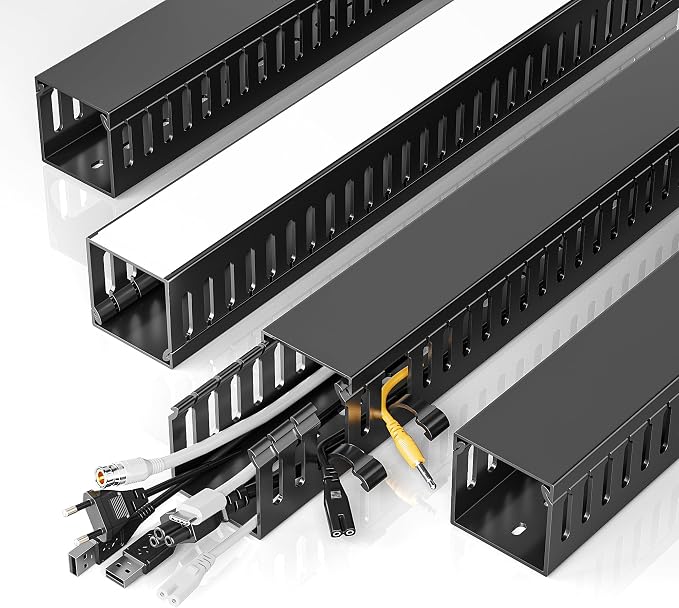 Yecaye 62.8in Cable Raceway, Large Under Desk Cable Management by Yecaye