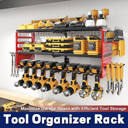 Power Tool Organizer Wall Mount, 300Lbs Load 3 Layer Heavy Duty Metal Tool Shelf - Image 7