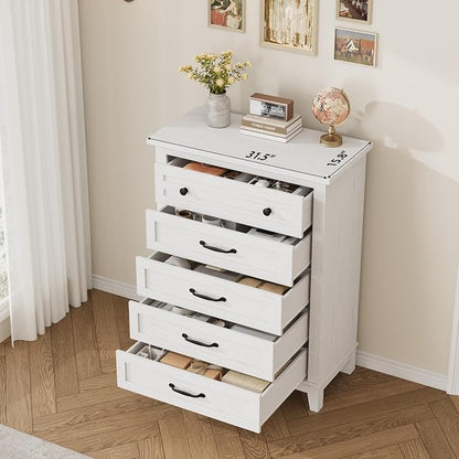 GarveeHome 5 Dresser for Bedroom, 41.3 in Tall Vertical Drawer Dresser - Image 5