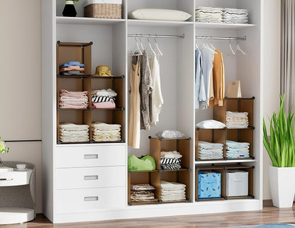 6-Cube Storage Organizer, Closet Organizer Storage Shelf Bookcase Bookshelf - Image 5