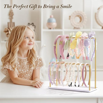 Headband Holder Organizer Metal 2-Tier - Image 4