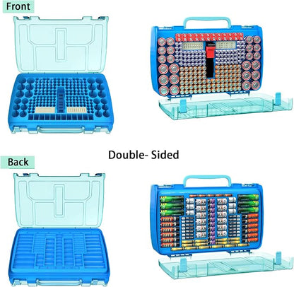 ALCYON Large Capacity 269 Battery Organizer Storage Case - Image 2