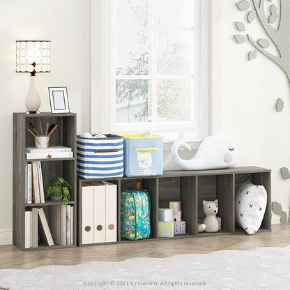 Furinno LUDER Book Shelf, 3-Cube Bookshelf, Bookcase - Image 2