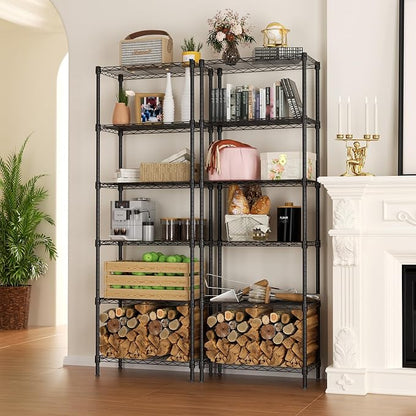 SINGAYE 6 Tier Adjustable Storage Shelf Wire Shelving Unit Metal Shelves - Image 2