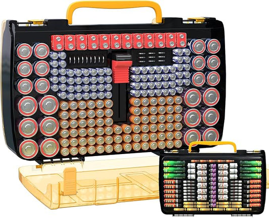 ALCYON Large Capacity 269 Battery Organizer Storage Case by ALCYON