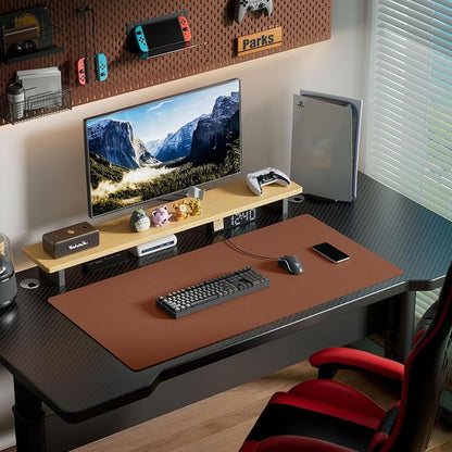 Aothia Leather Desk Pad Protector, Office Desk Mat, Large Mouse Pad, Laptop - Image 7