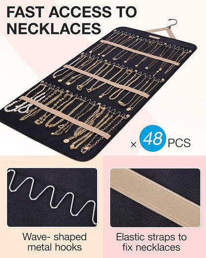 BAGSMART Hanging Jewelry Organizer Storage Roll - Image 2