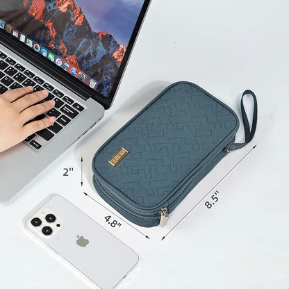 NISHEL Travel Cord Organizer Case, Double Layers Tech Electronic Bag, Essentials - Image 6