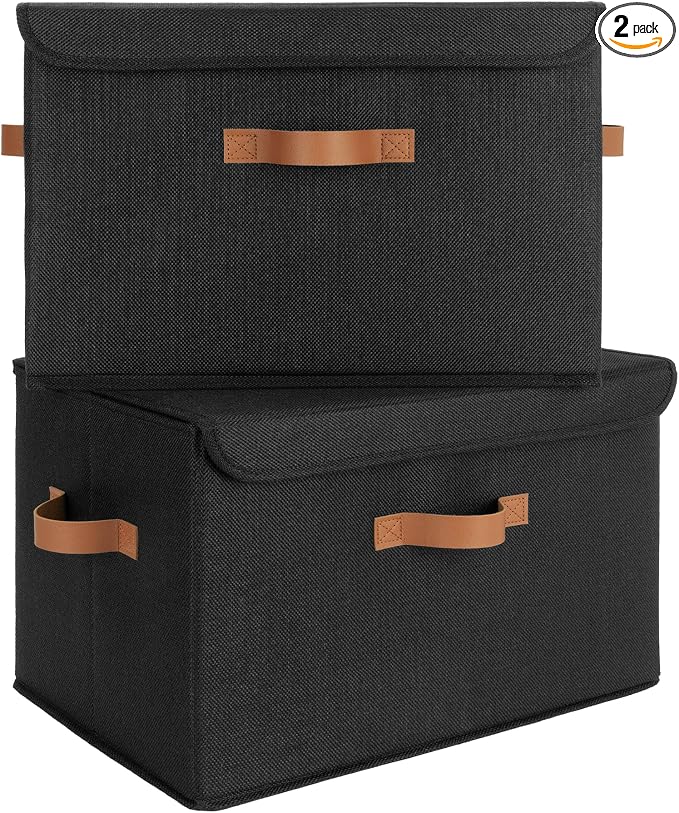 GRANNY SAYS Black Storage Bins by GRANNYSAYS