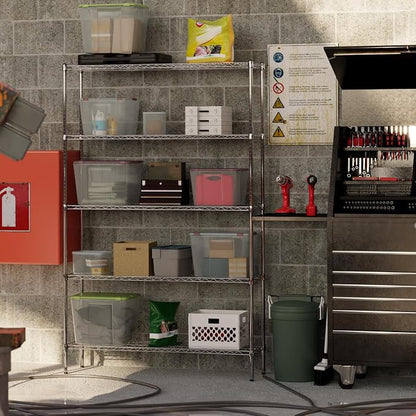 14" Deep x 54" Wide x 86" Height Wire Shelving Kit | 5-Tier | NSF Commercial - Image 5